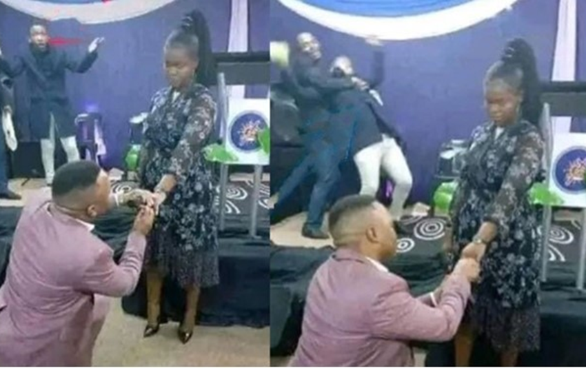  Assistant pastor reportedly faints as head pastor proposes to his girlfriend